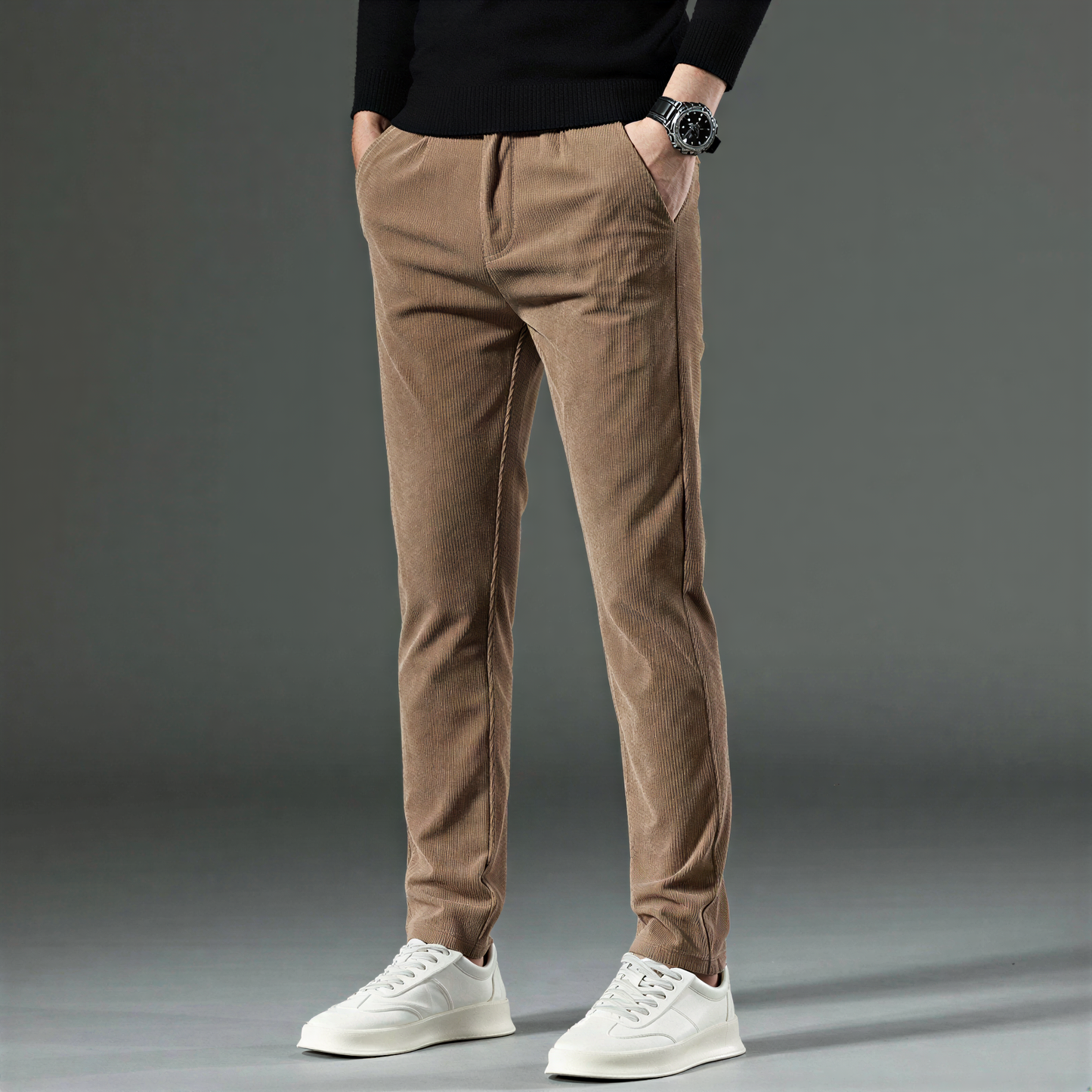 Carlo – Pantaloni Dal Taglio Dritto Classico Per Casual E Business