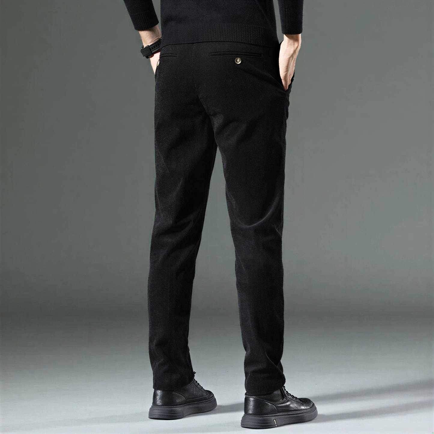 Carlo – Pantaloni Dal Taglio Dritto Classico Per Casual E Business