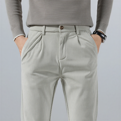 Carlo – Pantaloni Dal Taglio Dritto Classico Per Casual E Business