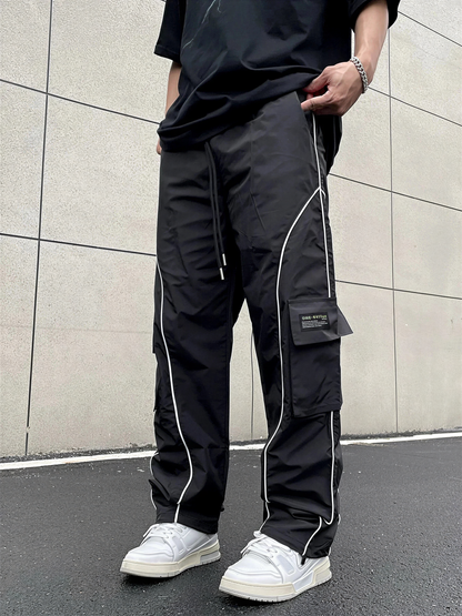 Claudio – Pantaloni Cargo Streetwear Con Piping Per Tutte Le Stagioni