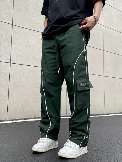 Claudio – Pantaloni Cargo Streetwear Con Piping Per Tutte Le Stagioni