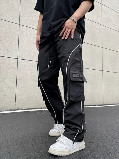 Claudio – Pantaloni Cargo Streetwear Con Piping Per Tutte Le Stagioni
