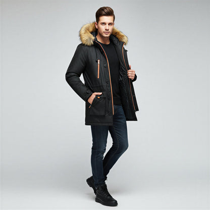 Haimo - Parka Invernale Uomo con Cappuccio