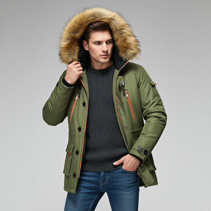 Haimo - Parka Invernale Uomo con Cappuccio