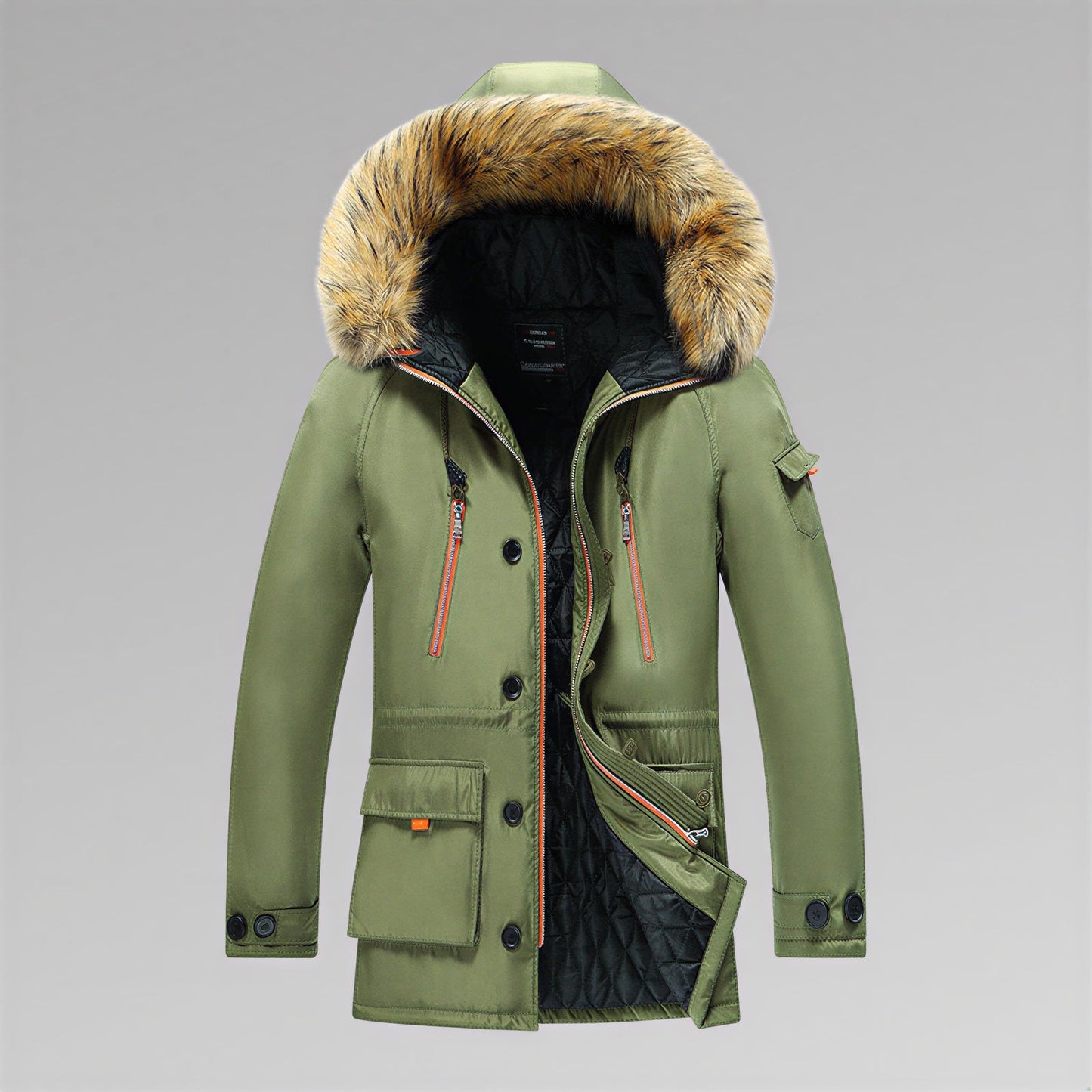 Haimo - Parka Invernale Uomo con Cappuccio