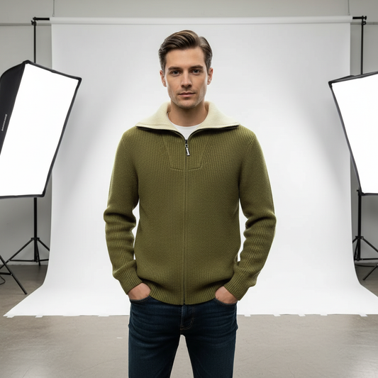 Jett – Maglione Uomo Mezza Zip Casual Invernale