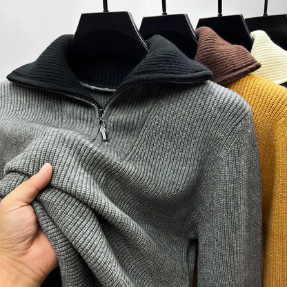 Jett – Maglione Uomo Mezza Zip Casual Invernale