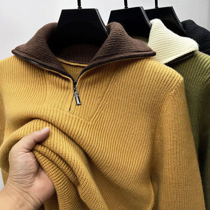 Jett – Maglione Uomo Mezza Zip Casual Invernale