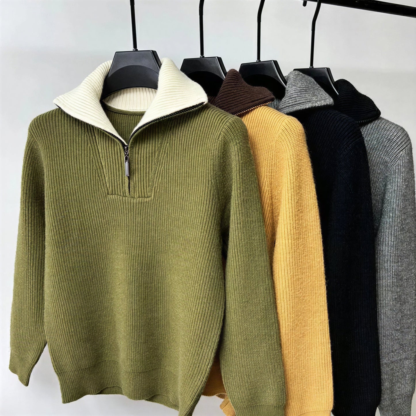 Jett – Maglione Uomo Mezza Zip Casual Invernale