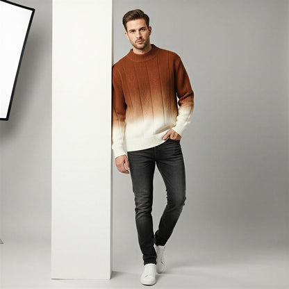 Henri - Maglione Uomo Gradient Collo Alto
