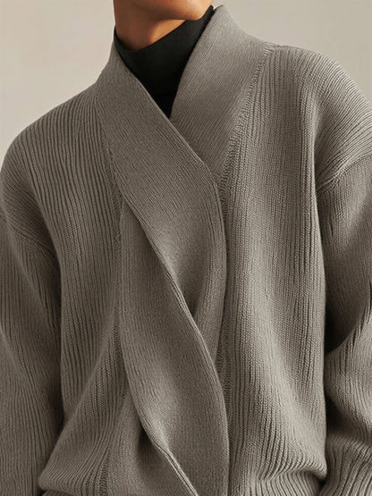 Jaxon – Maglione Uomo con Scollo Incrociato Contemporaneo