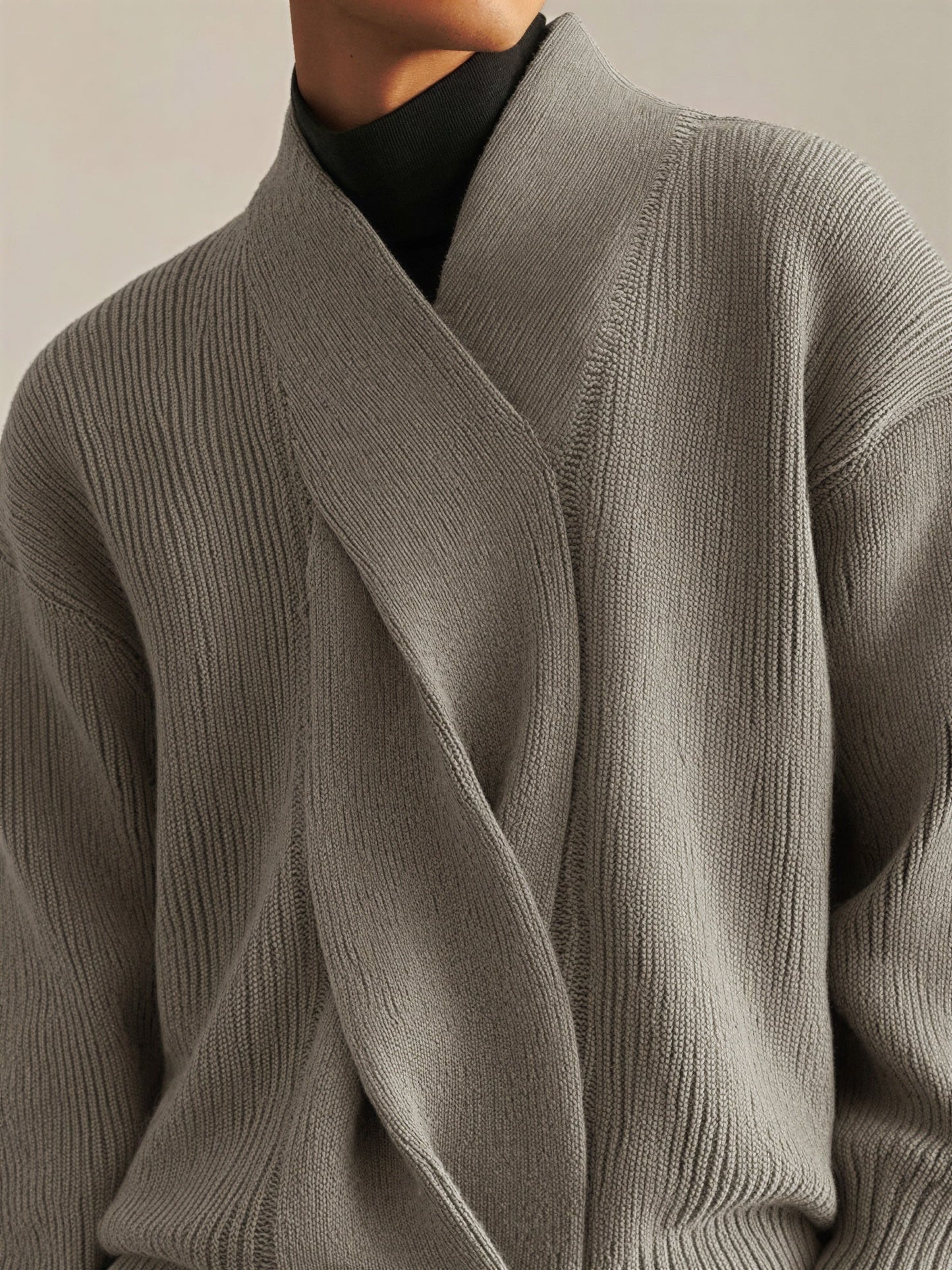 Hanno - Maglione Uomo Scollo Incrociato Autunnale