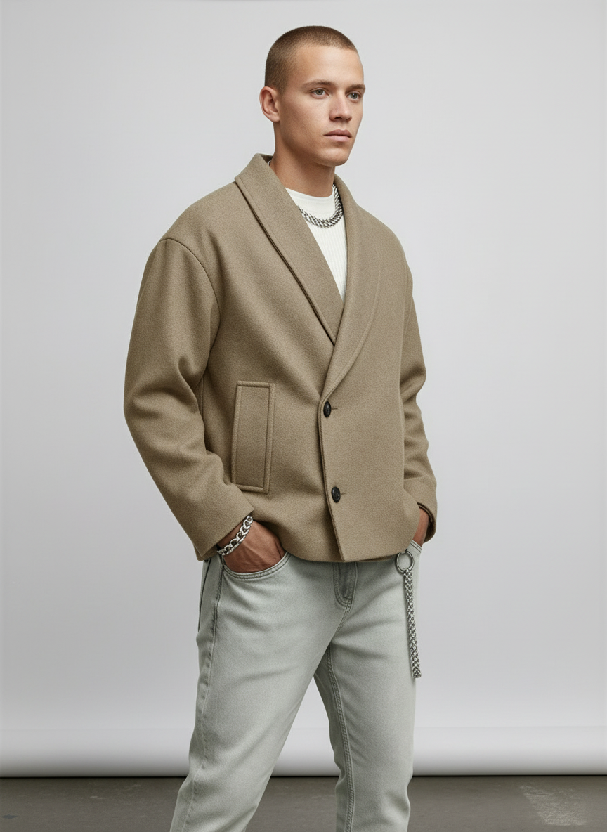 Horatio - Blazer Uomo Collo Sciamano Rilassato