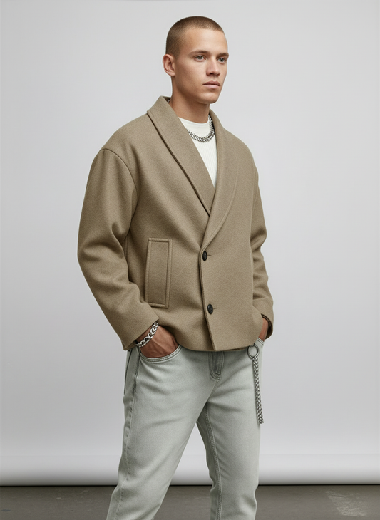 Horatio - Blazer Uomo Collo Sciamano Rilassato