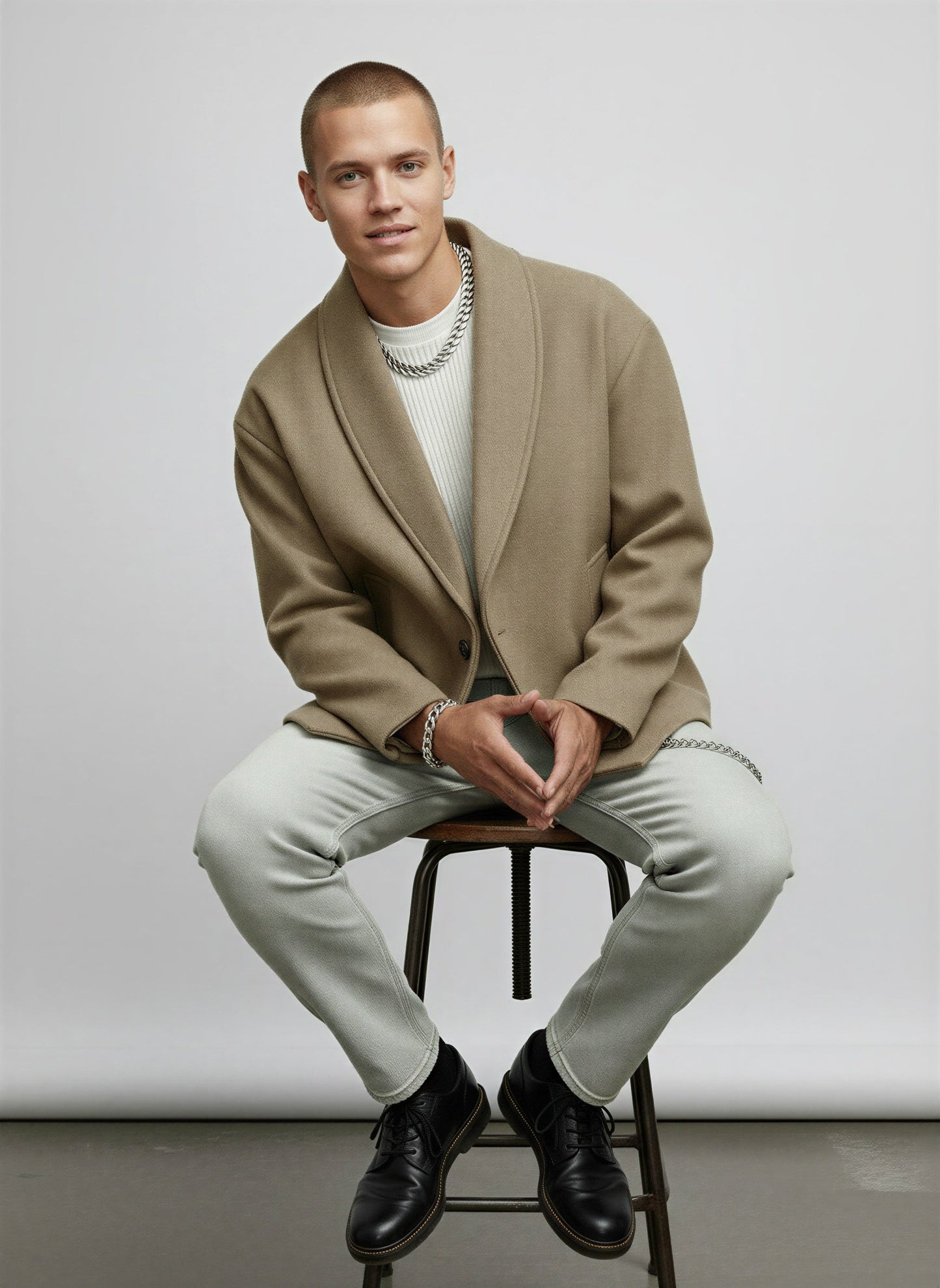 Horatio - Blazer Uomo Collo Sciamano Rilassato