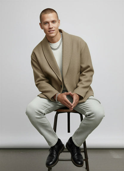 Horatio - Blazer Uomo Collo Sciamano Rilassato