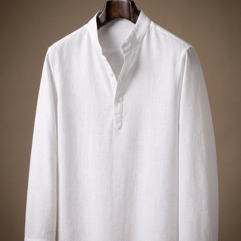 Leonzio - Camicia Uomo in Lino Elegante Premium