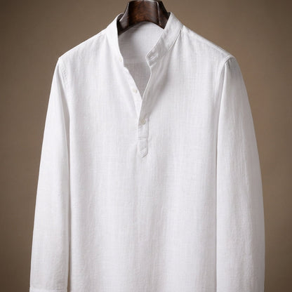 Leonzio - Camicia Uomo in Lino Elegante Premium