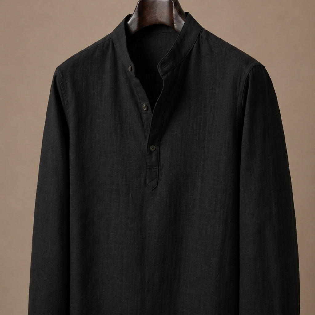 Leonzio - Camicia Uomo in Lino Elegante Premium