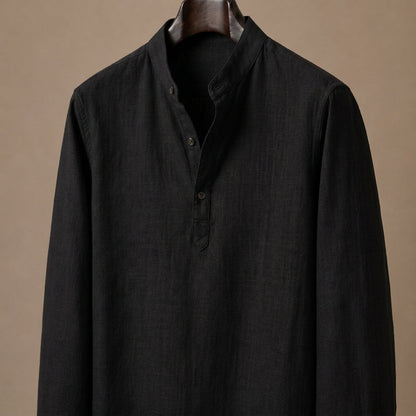Leonzio - Camicia Uomo in Lino Elegante Premium