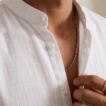 Leonzio - Camicia Uomo in Lino Elegante Premium