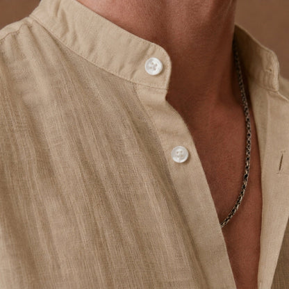 Leonzio - Camicia Uomo in Lino Elegante Premium