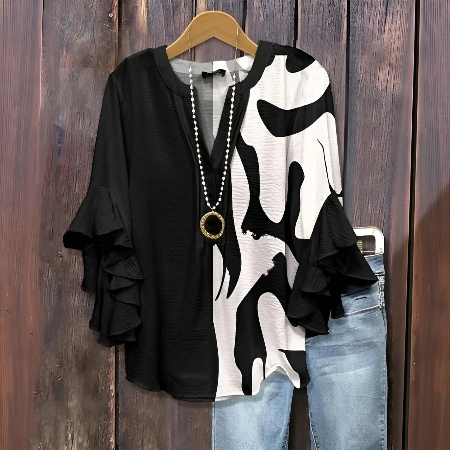 Karola - Blusa Donna Casual Estiva Leggera Elegante