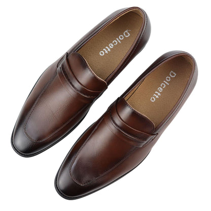 Silvio – Mocassino Uomo Slip-On Formale Foderato in Pelle Nero e Marrone