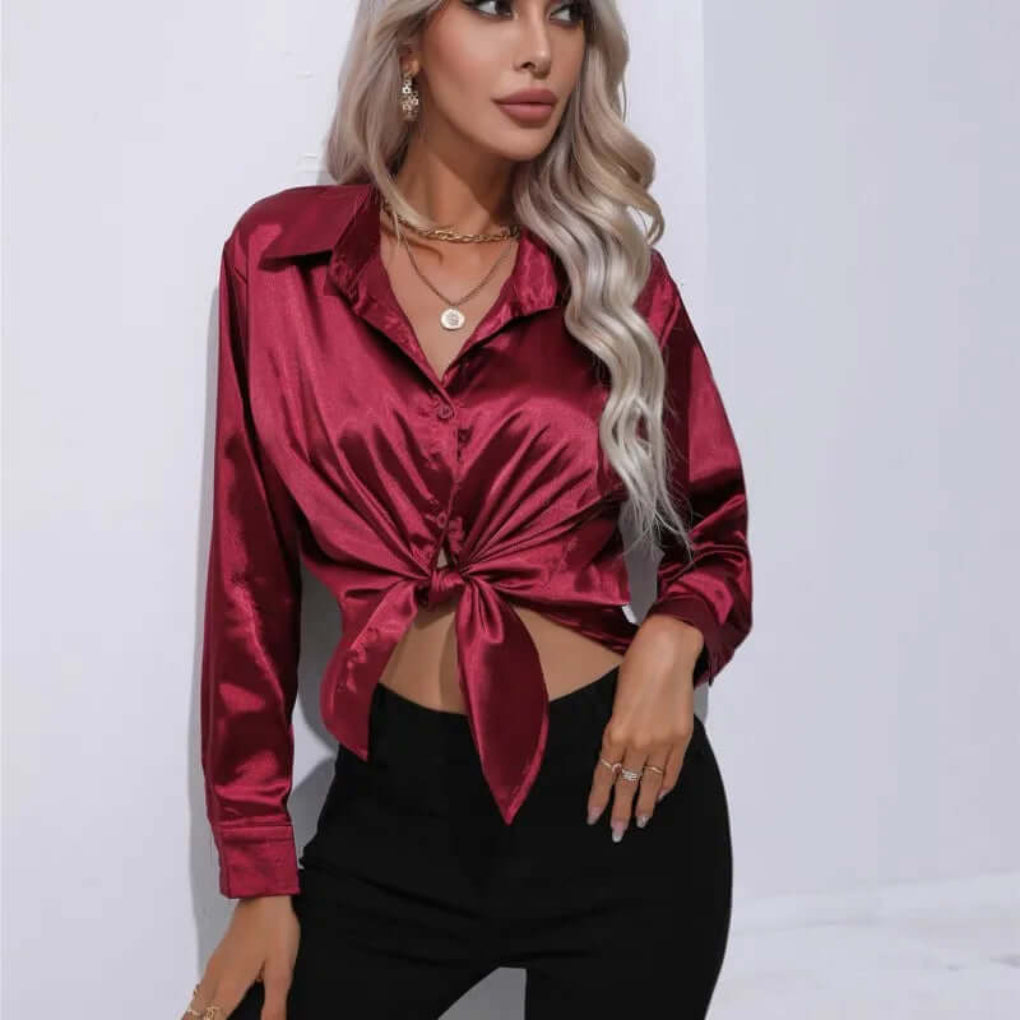 Donatella – Blusa Con Maniche Lunghe E Vestibilità Ampia