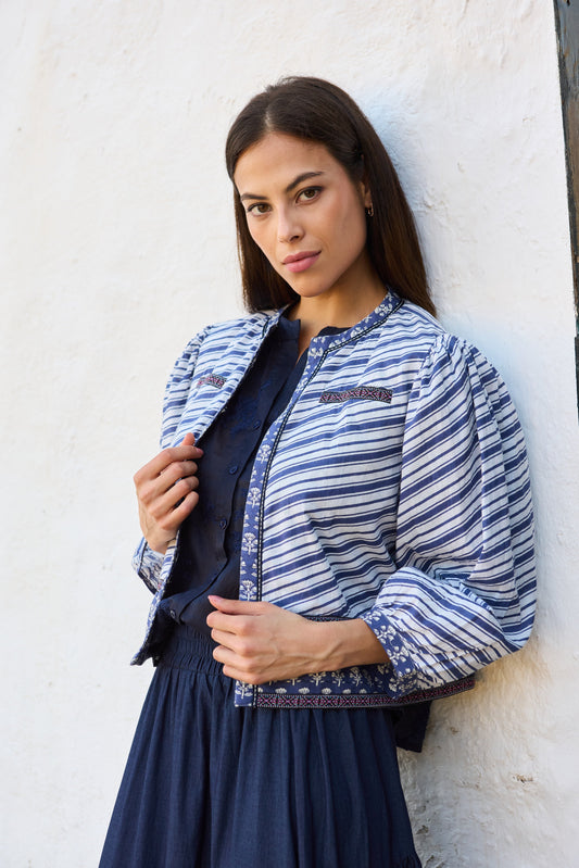 Hanna - Giacca a Righe Moda Donna