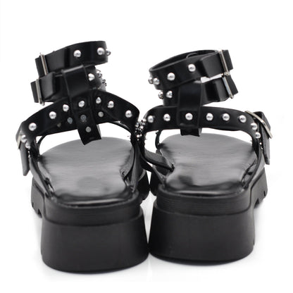 Sandra – Infradito stivaletti donna platform borchie estivi