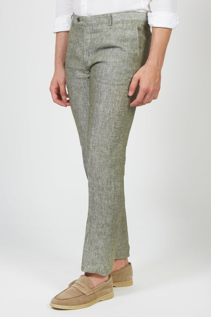 Rufiano - Pantalone Uomo Melange Leggero Fresco Naturale