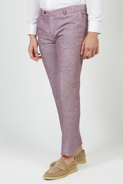 Rufiano - Pantalone Uomo Melange Leggero Fresco Naturale