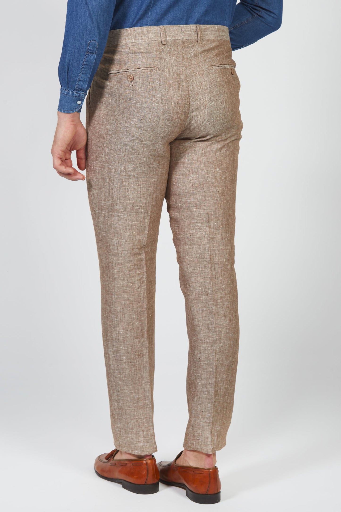 Rufiano - Pantalone Uomo Melange Leggero Fresco Naturale