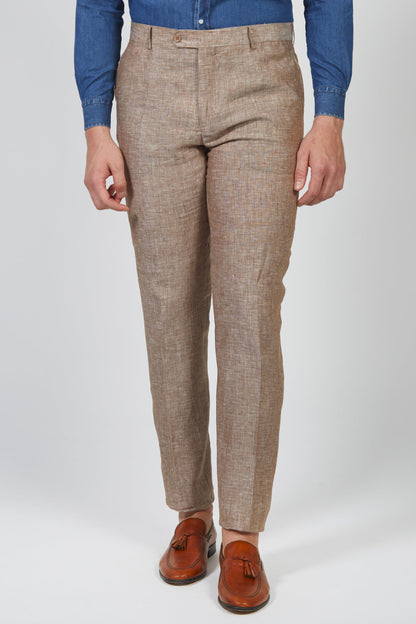Rufiano - Pantalone Uomo Melange Leggero Fresco Naturale