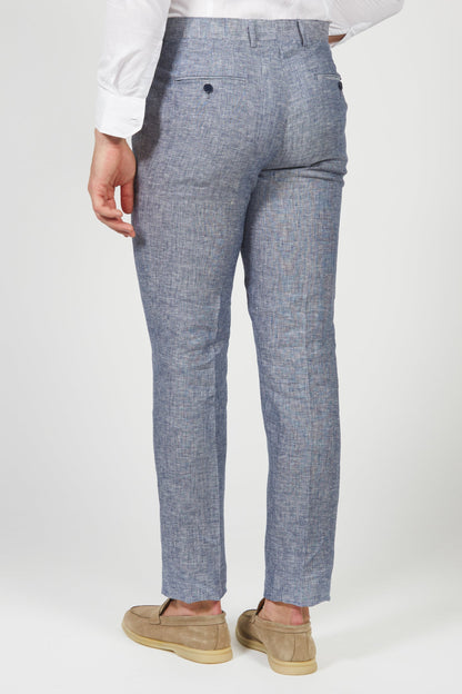 Rufiano - Pantalone Uomo Melange Leggero Fresco Naturale