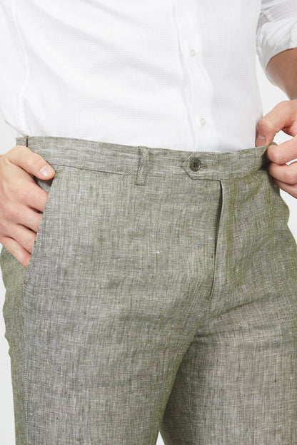 Rufiano - Pantalone Uomo Melange Leggero Fresco Naturale