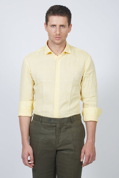 Romerio - Camicia Uomo Naturale Leggera Fresca Estiva
