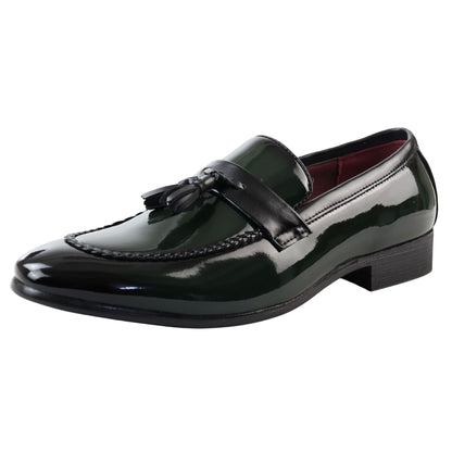 Cesare – Mocassino Uomo Vernice con Nappine Slip-On Formale