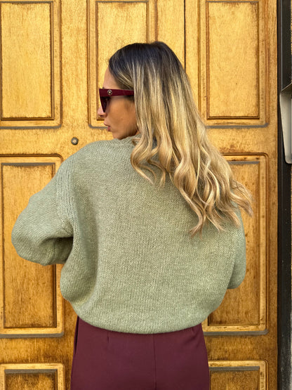 Turrita - Maglione Donna No Vabbè Menta Casual