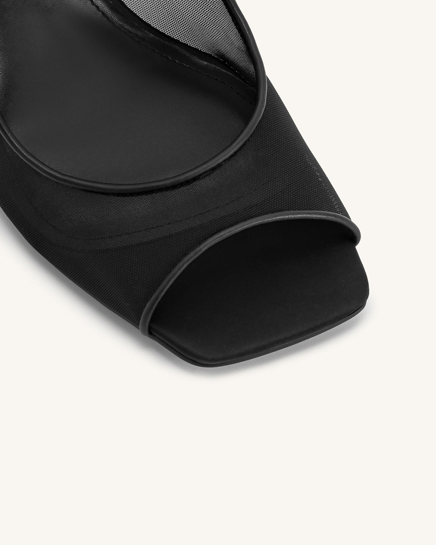 Melodita – Serenity Sandali Mini Estivi in Mesh e Raso Nero