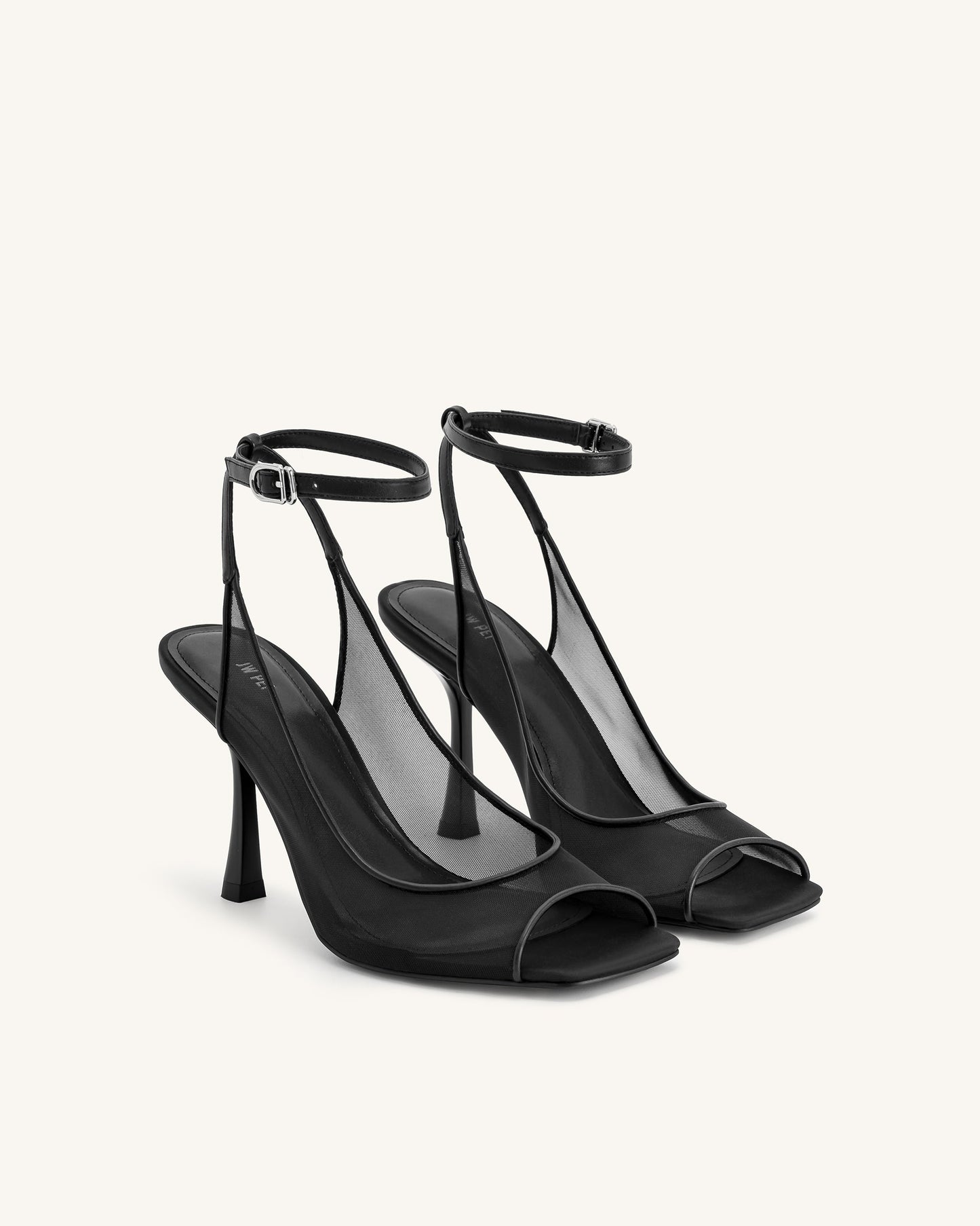 Melodita – Serenity Sandali Mini Estivi in Mesh e Raso Nero
