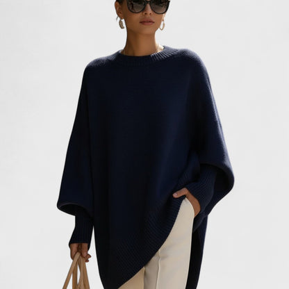 Gemma – Poncho Oversize Dallo Stile Essenziale