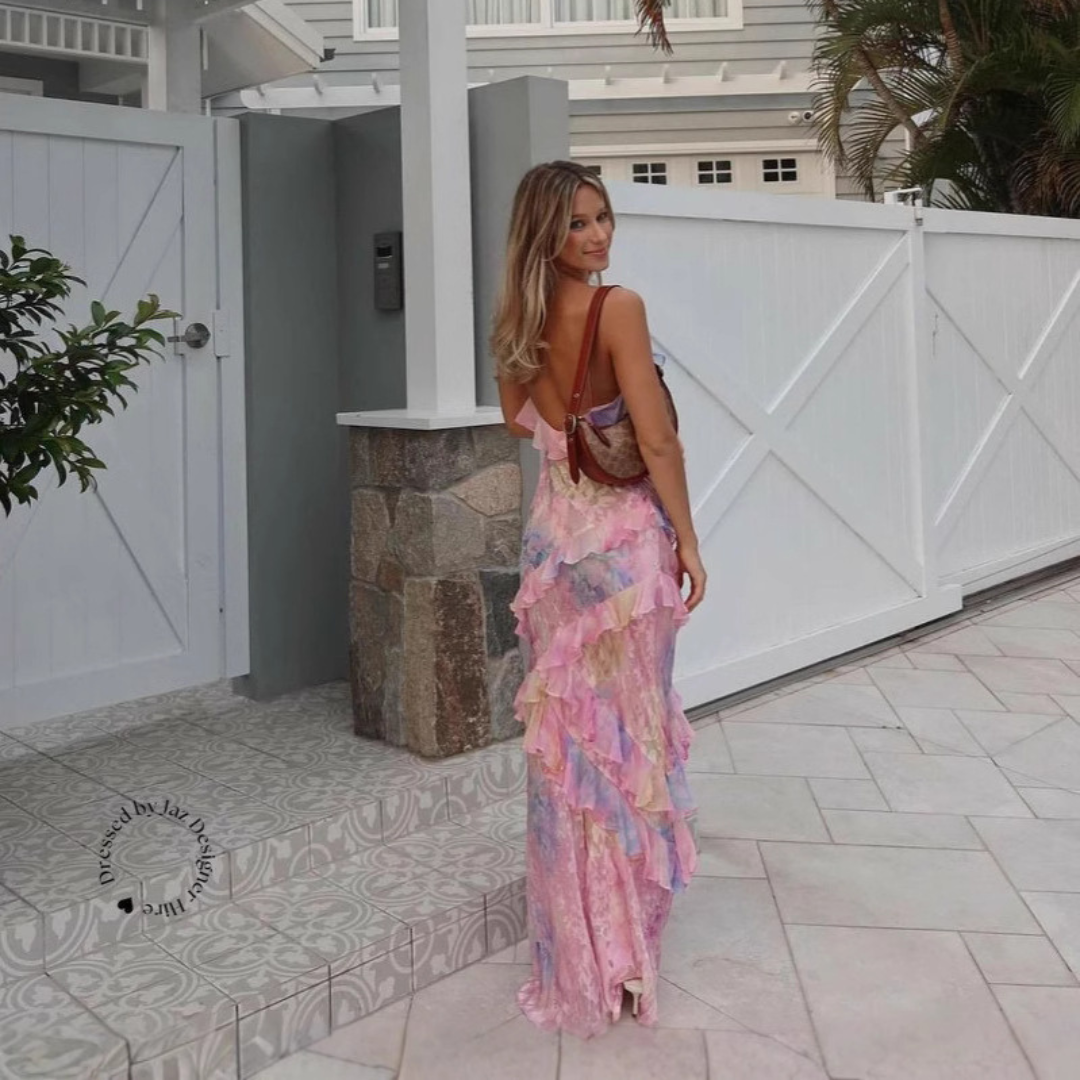 Simona – Abito Estivo Fluido Con Dettagli Rouches E Taglio Leggero