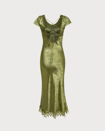 Erminia - Abito Midi Donna Elegante Raffinato