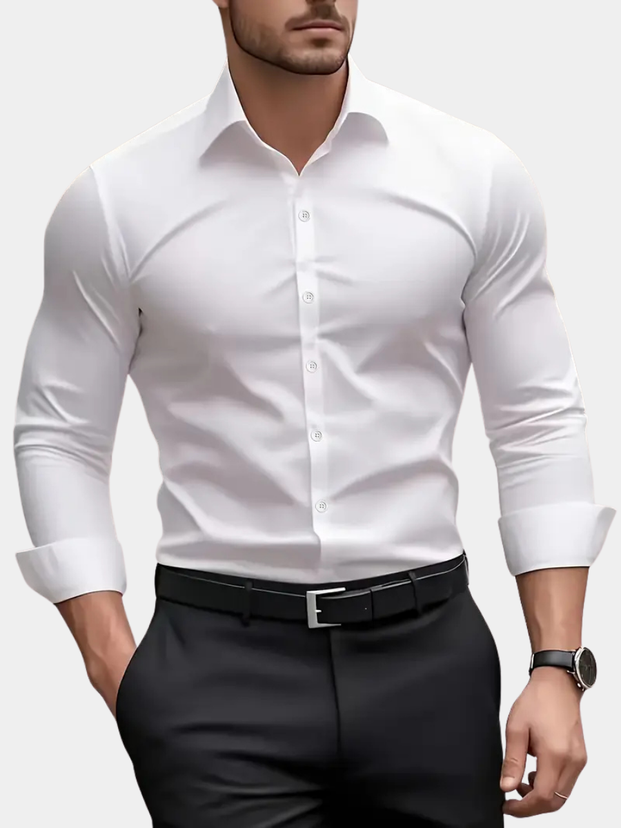 Alberto – Camicia Traspirante A Maniche Lunghe Da Uomo