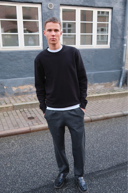 Rodulfo - Pantaloni Wide Performance Uomo Grigio Melange