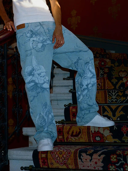 Alessandro - Jeans artistici incisi urban style uomo