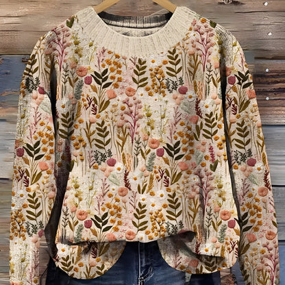 Fosca - Maglione Donna con Stampa Classica Elegante