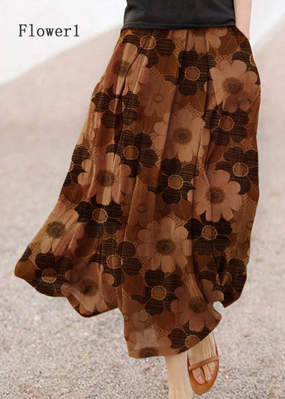 Giorgia - Gonna Estiva Pois Retro Con Tasche